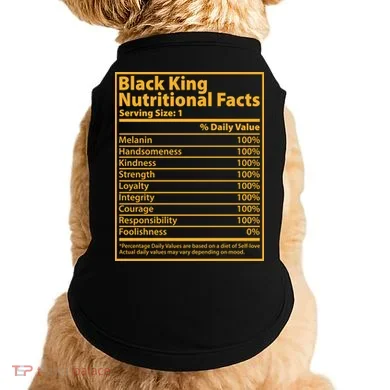 Black King Nutritional Facts Doggie Tank