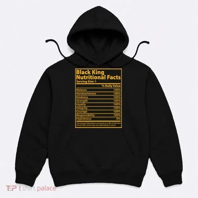 Black King Nutritional Facts Hoodie