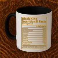 Black King Nutritional Facts Coffee Mug thumb 2
