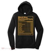 Black King Nutritional Facts Women's Hoodie thumb 0