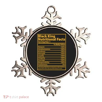 Black King Nutritional Facts Ornament