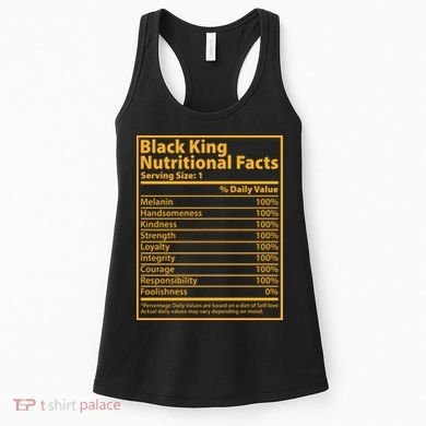 Black King Nutritional Facts Women's Tank Top