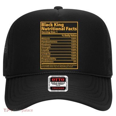 Black King Nutritional Facts Hat