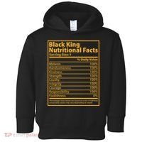 Black King Nutritional Facts Toddler Hoodie thumb 0