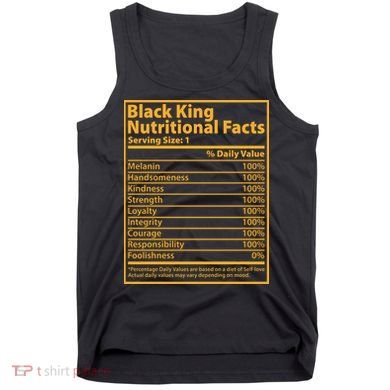 Black King Nutritional Facts Tank Top