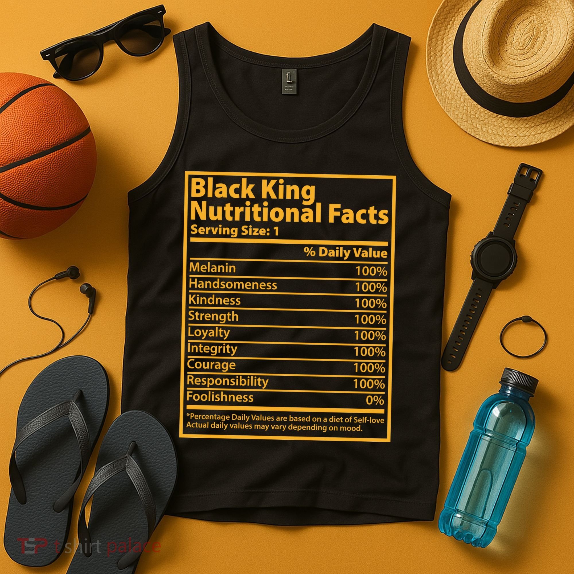 Black King Nutritional Facts Tank Top