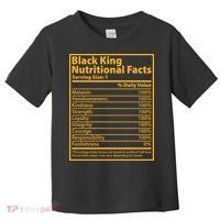 Black King Nutritional Facts Toddler T-Shirt thumb 0