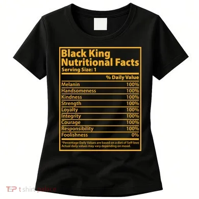Black King Nutritional Facts Women's T-Shirt