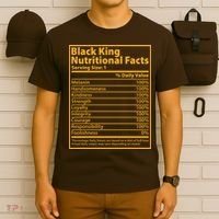 Black King Nutritional Facts T-Shirt thumb 6