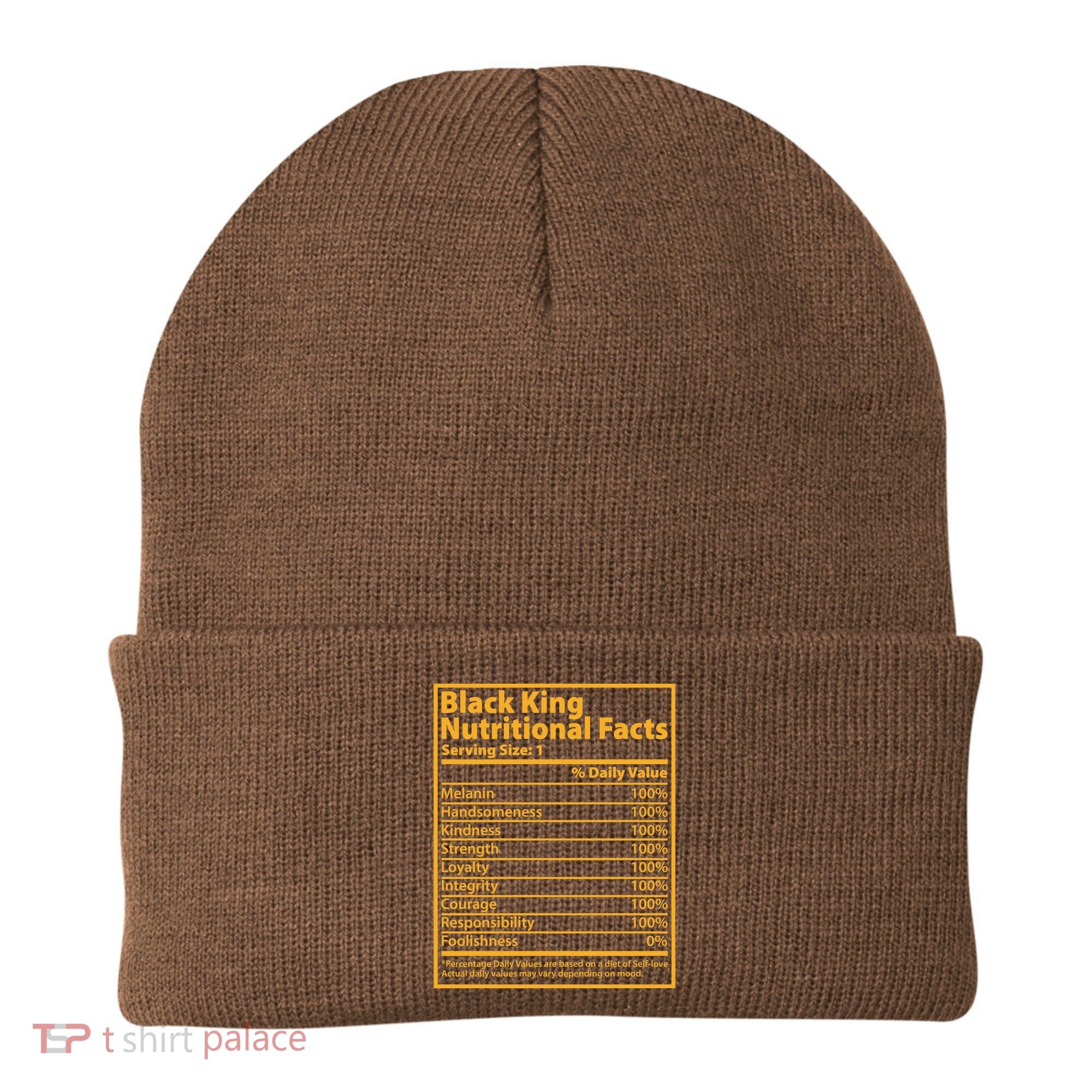 Black King Nutritional Facts Beanie