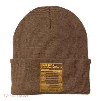 Black King Nutritional Facts Beanie