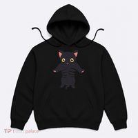 Black Kitty Being Held Hoodie thumb 0