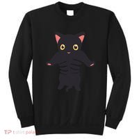 Black Kitty Being Held Sweatshirt thumb 0
