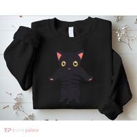 Black Kitty Being Held Sweatshirt thumb 2