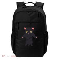Black Kitty Being Held Backpack thumb 0