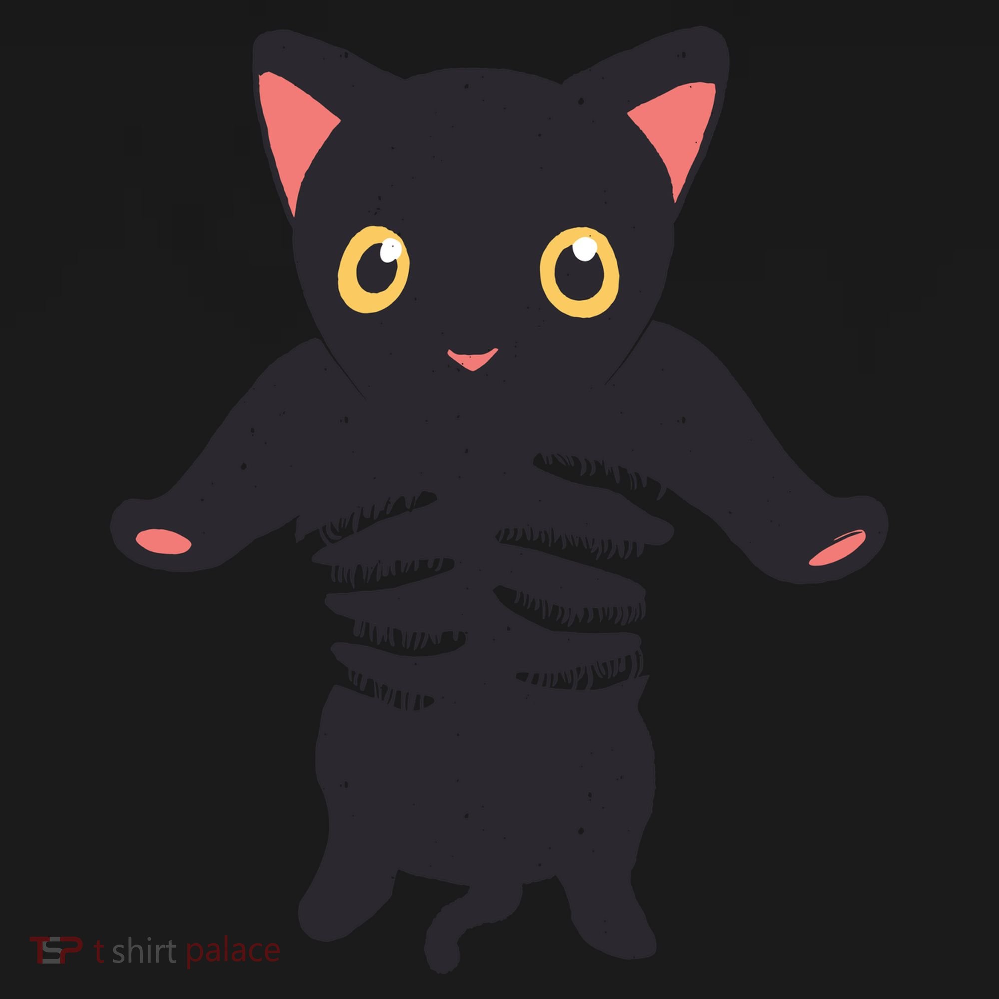 Black Kitty Being Held Bucket Hat