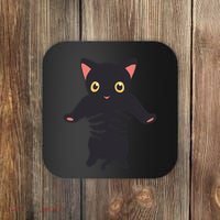 Black Kitty Being Held Coaster thumb 0