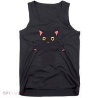 Black Kitty Being Held Tank Top thumb 0