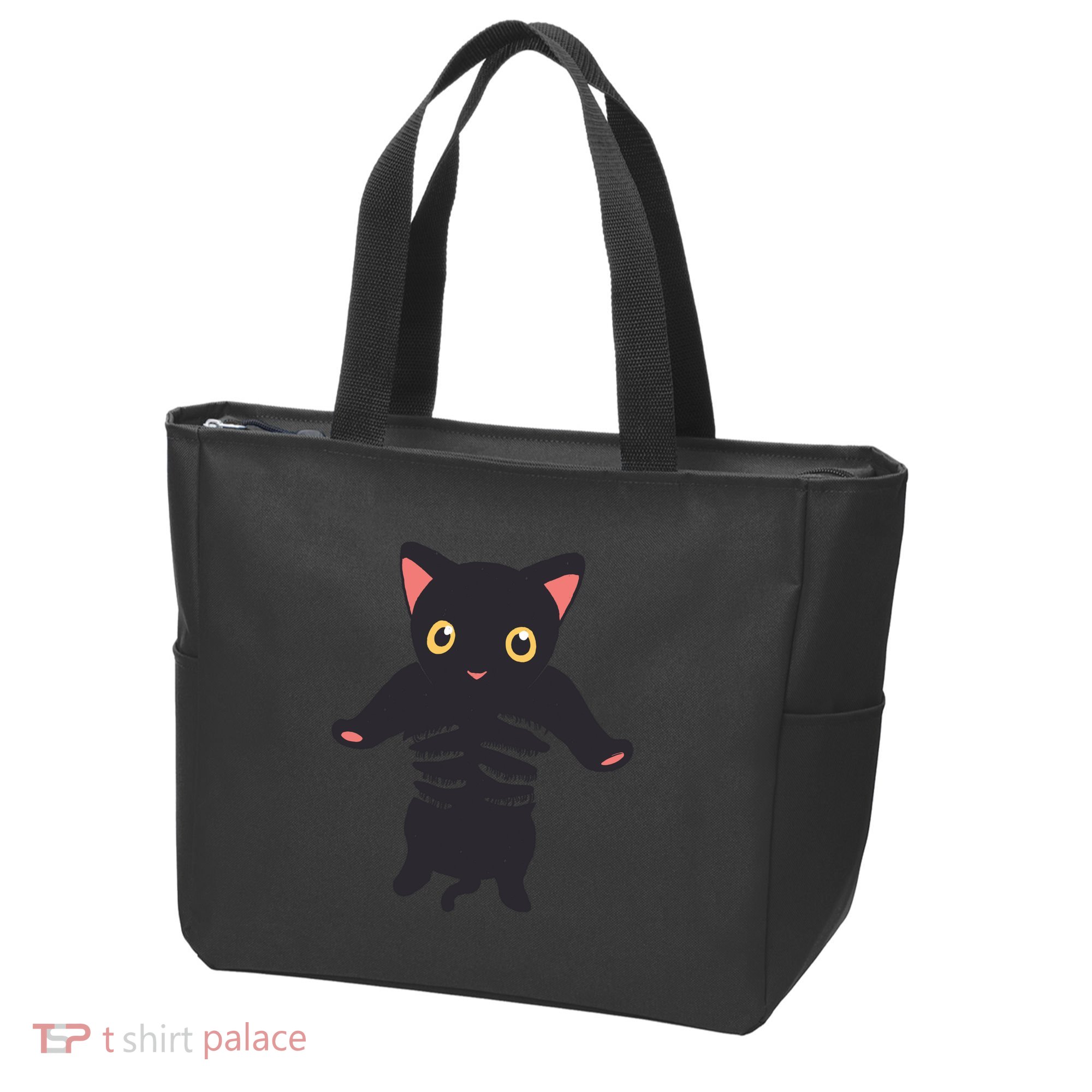 Black Kitty Being Held Tote Bag