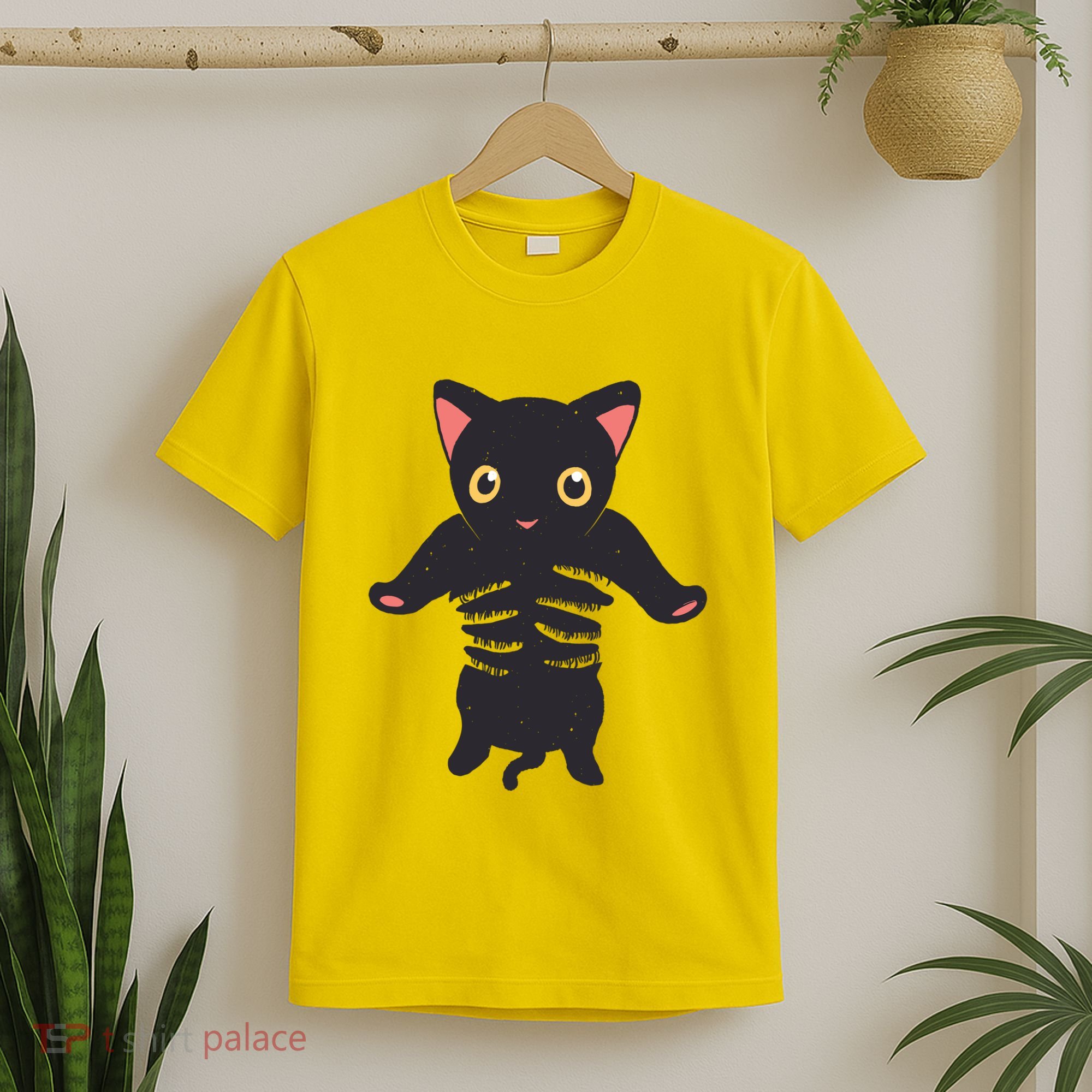 Black Kitty Being Held T-Shirt