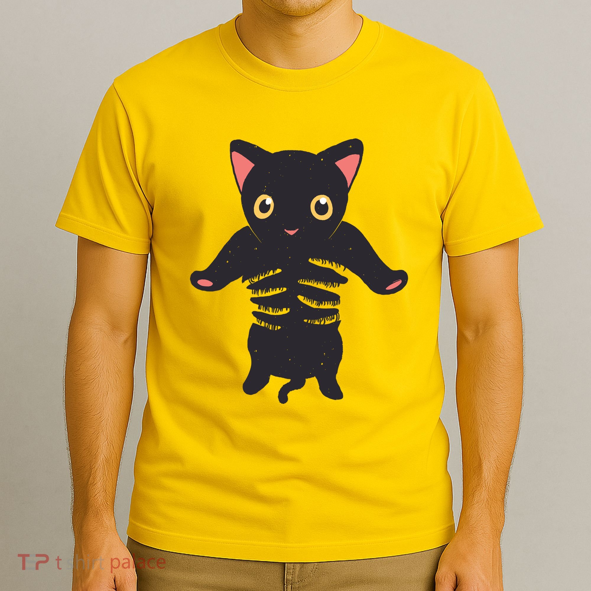 Black Kitty Being Held T-Shirt