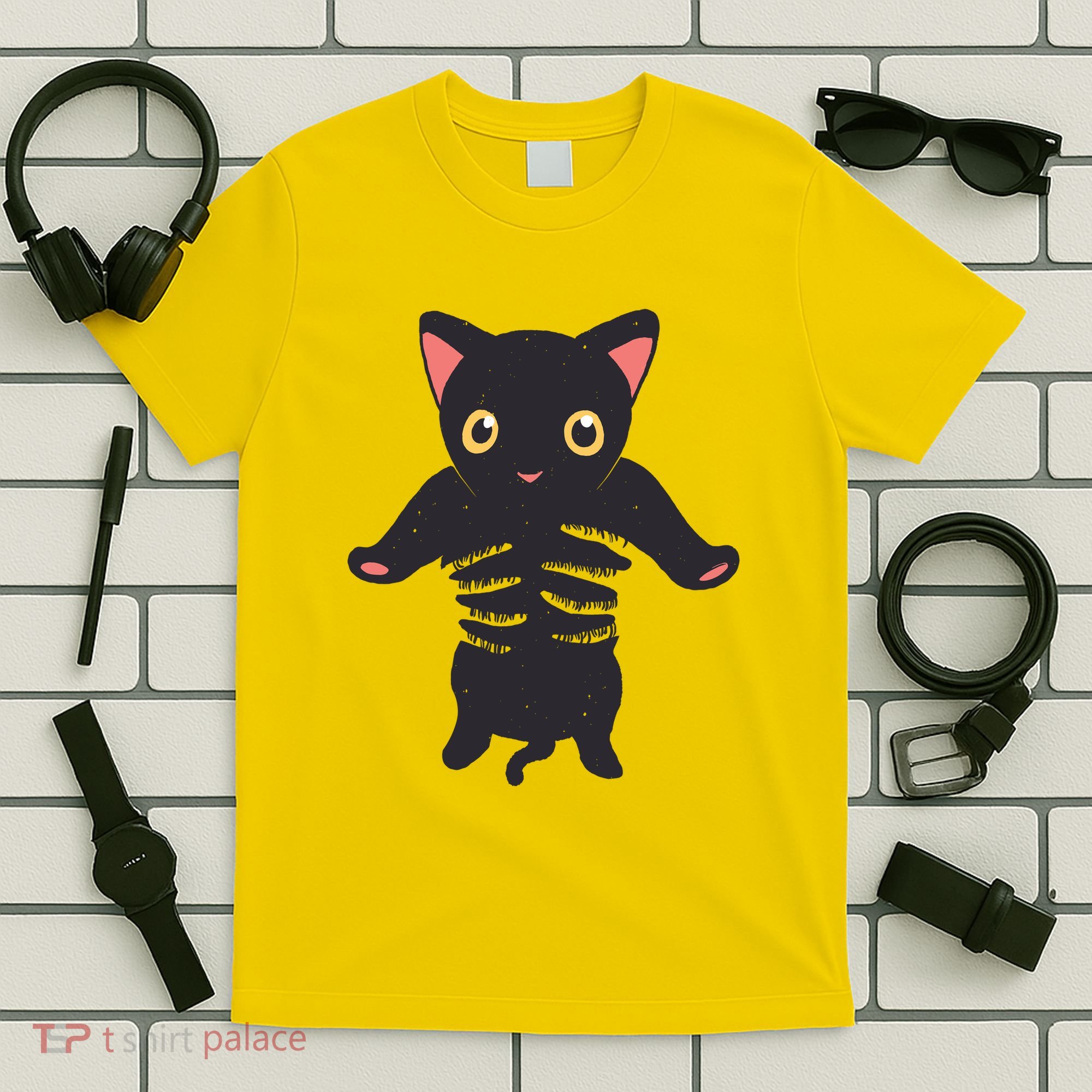 Black Kitty Being Held T-Shirt