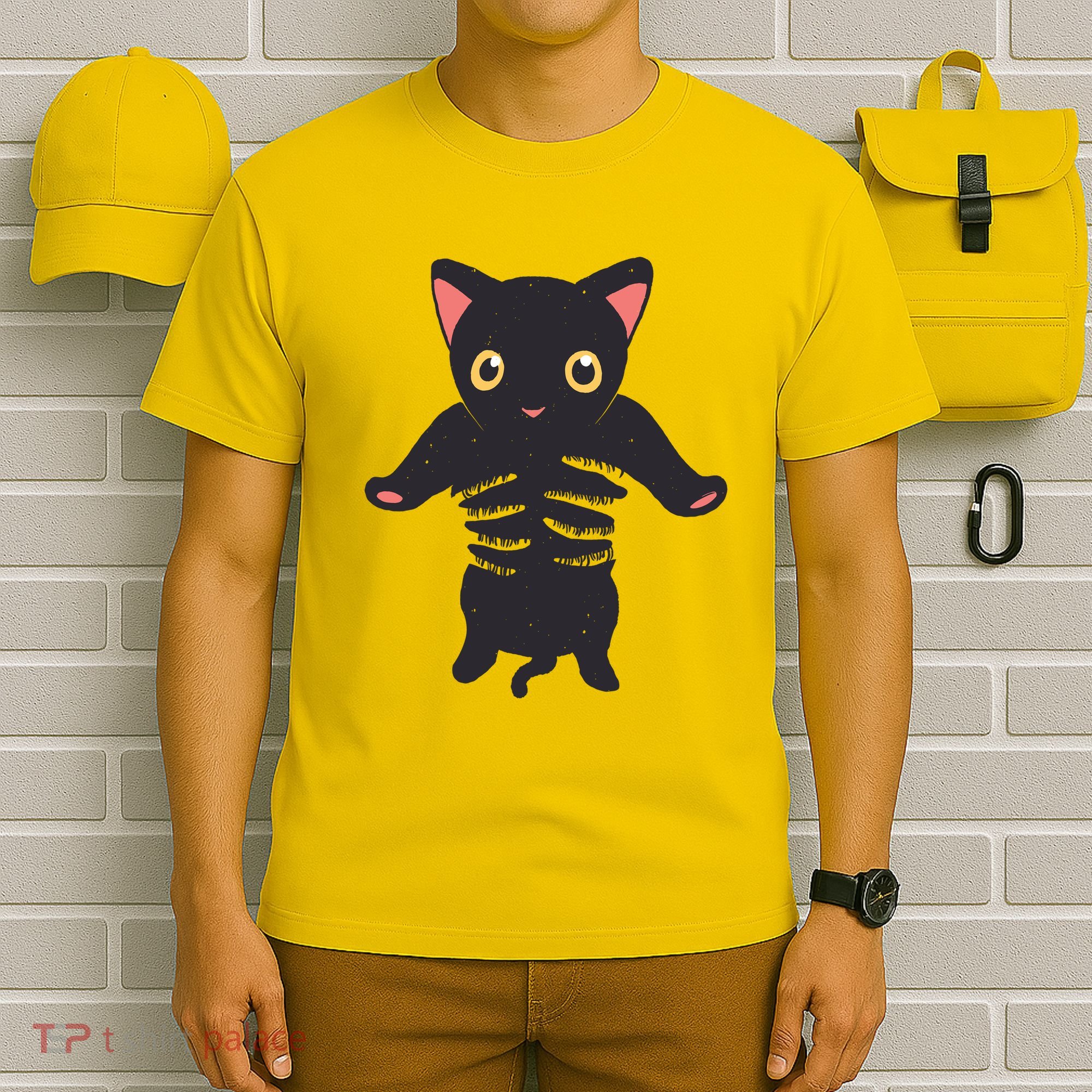 Black Kitty Being Held T-Shirt