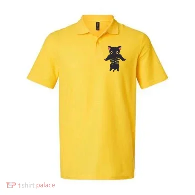 Black Kitty Being Held Polo