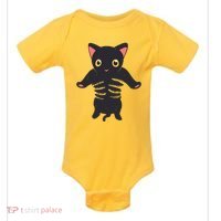 Black Kitty Being Held Baby Bodysuit thumb 0