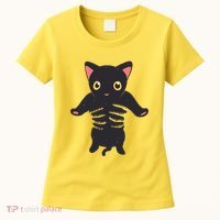 Black Kitty Being Held Women's T-Shirt thumb 0