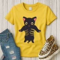 Black Kitty Being Held Women's T-Shirt thumb 3