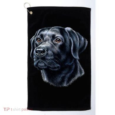 Black Lab Golf Towel