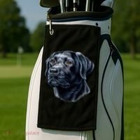 Black Lab Golf Towel thumb 2
