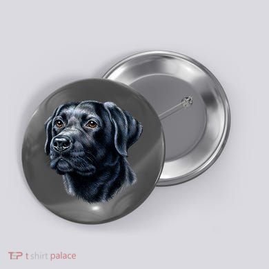 Black Lab Button