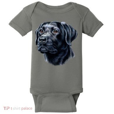 Black Lab Baby Bodysuit
