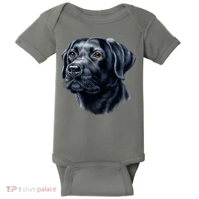 Black Lab Baby Bodysuit