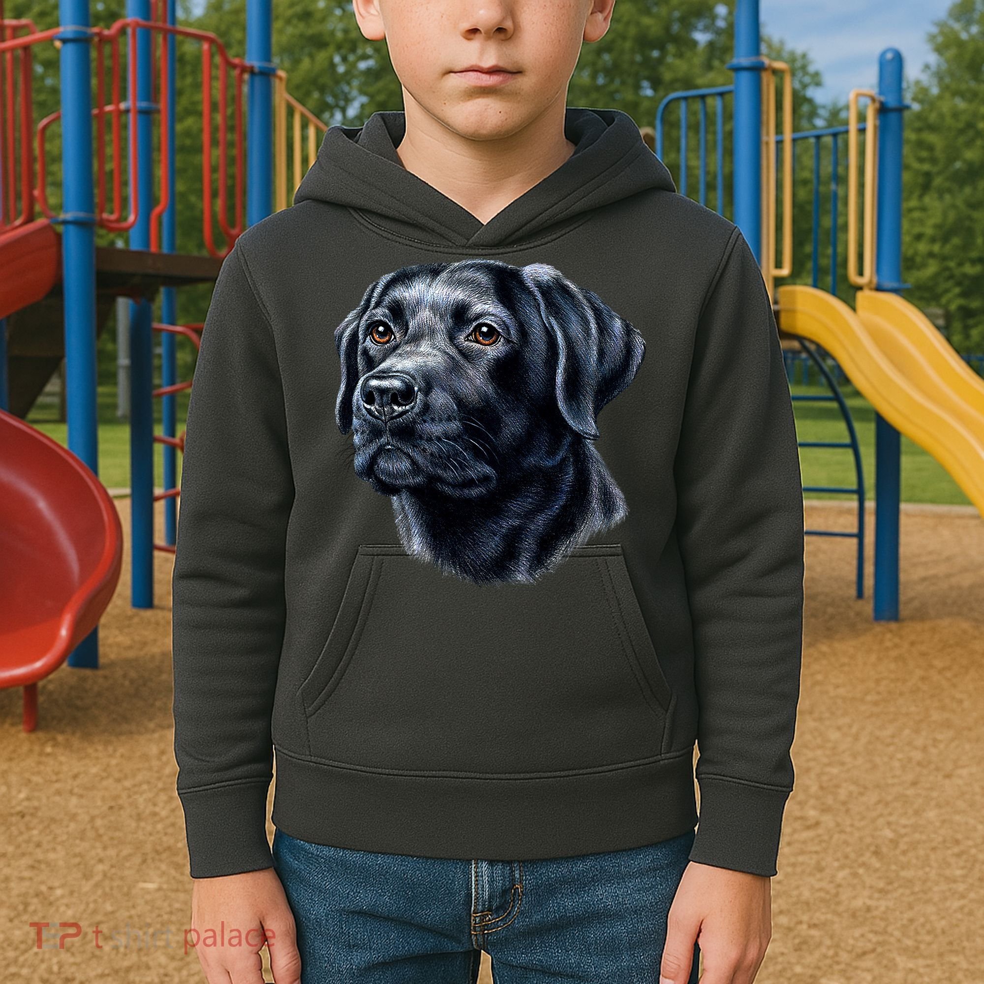 Black Lab Kids Hoodie