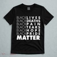 Black Lives Deaths Pain Tears Hope Pride Matter T-Shirt thumb 5