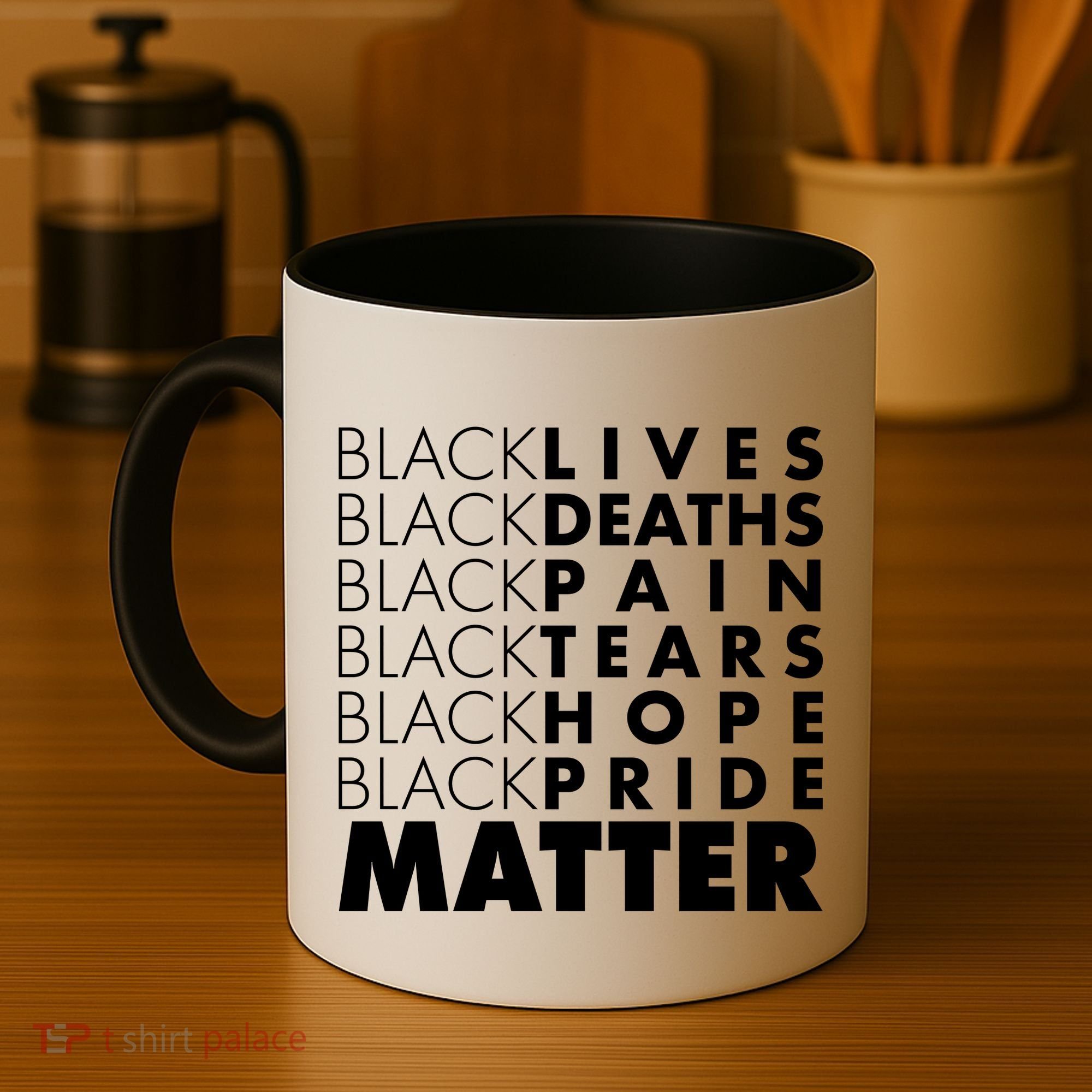 Black Lives Deaths Pain Tears Hope Pride Matter Coffee Mug