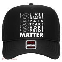 Black Lives Deaths Pain Tears Hope Pride Matter Hat thumb 0