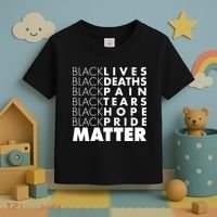 Black Lives Deaths Pain Tears Hope Pride Matter Toddler T-Shirt thumb 3