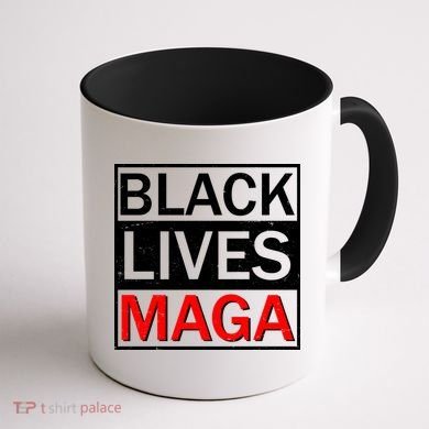 Black Lives MAGA Coffee Mug back