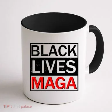 Black Lives MAGA Coffee Mug back