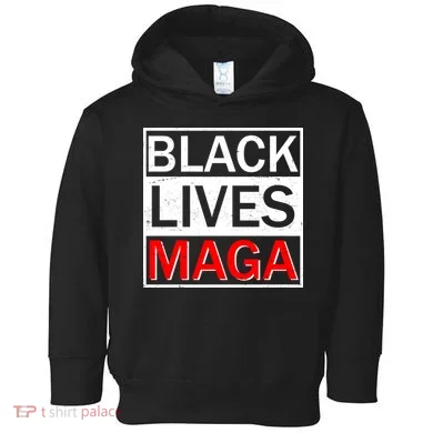 Black Lives MAGA Toddler Hoodie