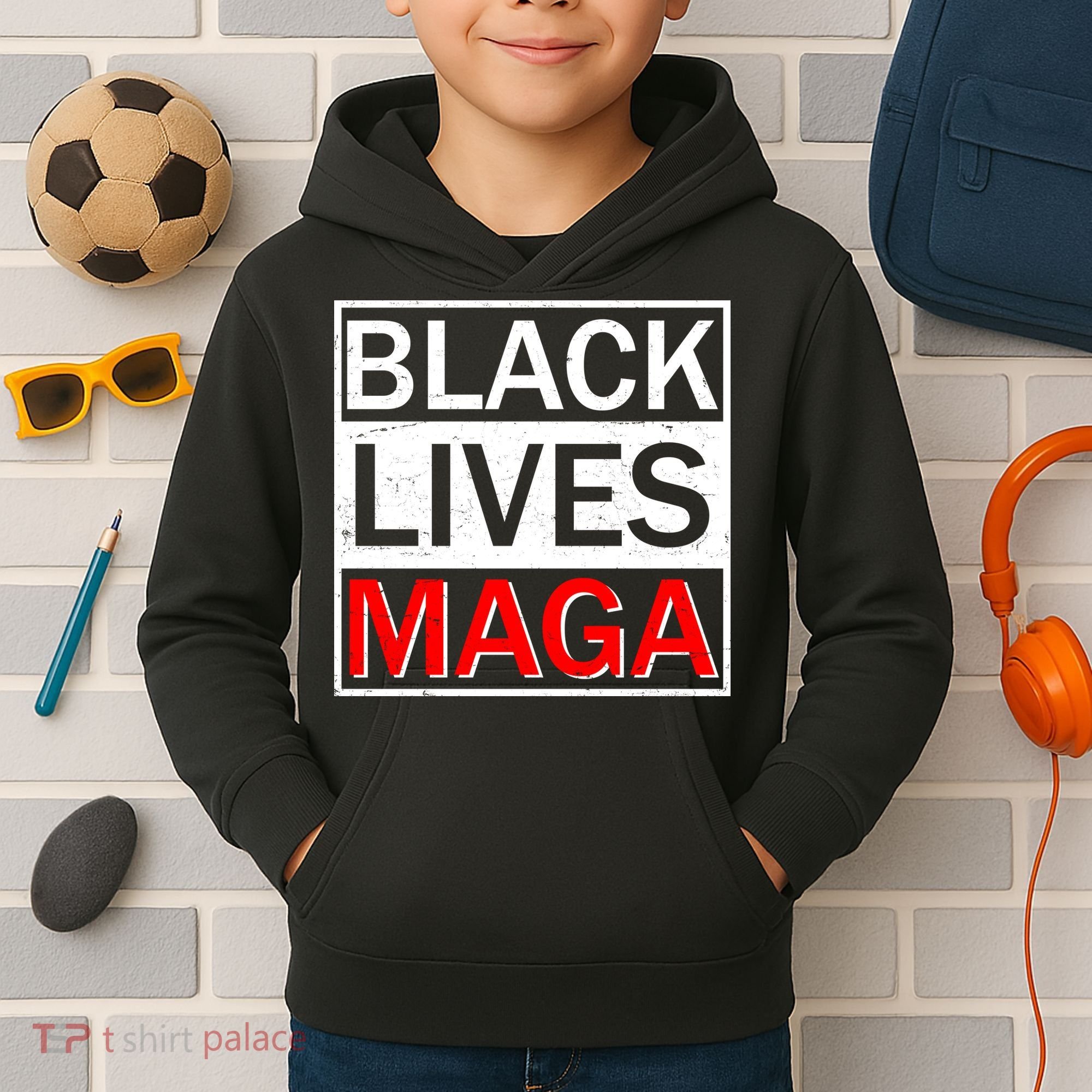 Black Lives MAGA Kids Hoodie