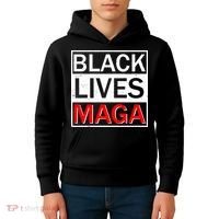 Black Lives MAGA Kids Hoodie thumb 4