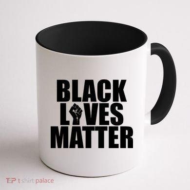 Black Lives Matter Coffee Mug back
