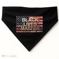 Black Lives Matter Abstract United States Flag USA-Made Doggie Bandana thumb 0