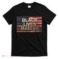 Black Lives Matter Abstract United States Flag T-Shirt thumb 0