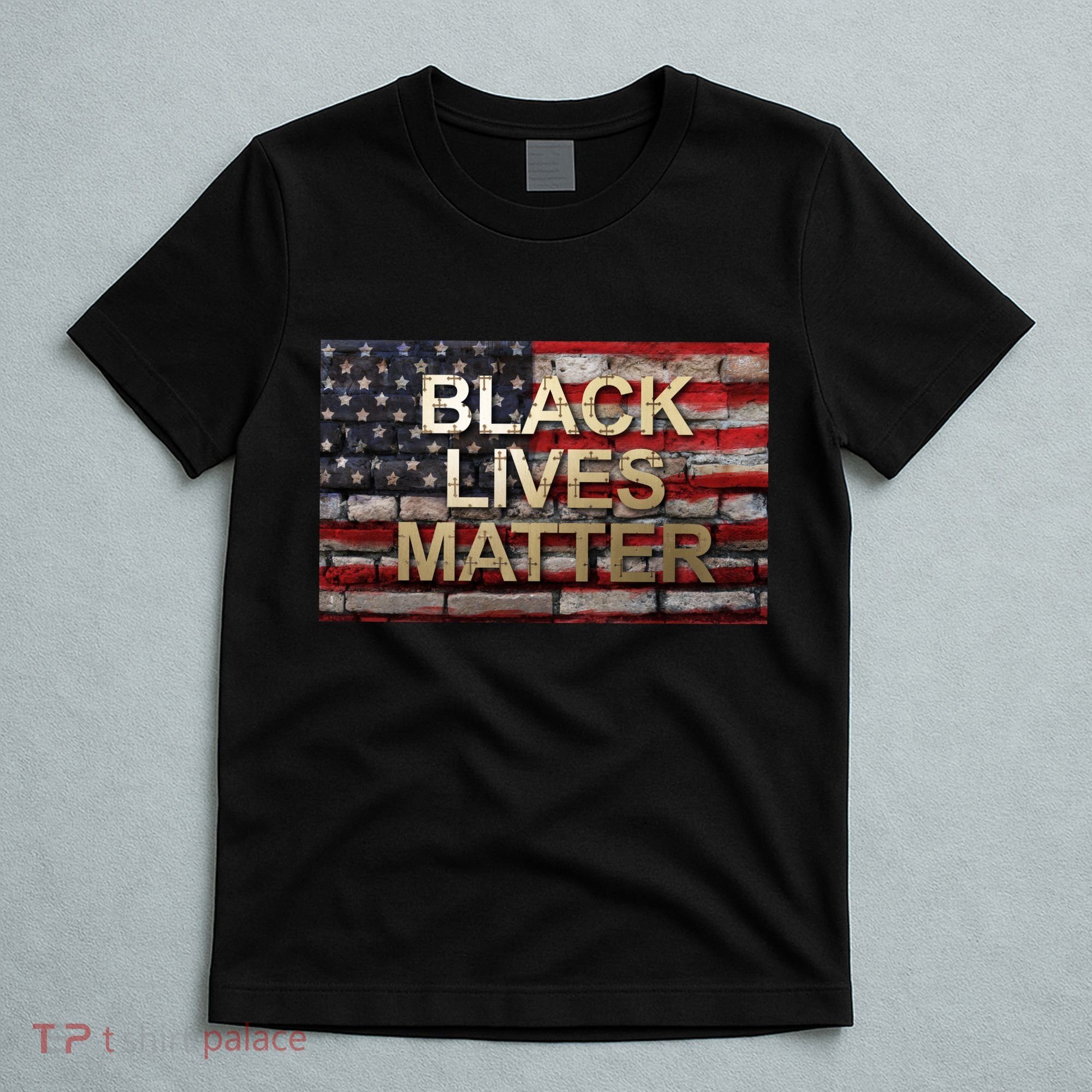 Black Lives Matter Abstract United States Flag T-Shirt